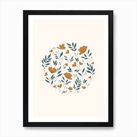 Bed Of Flowers Art Print