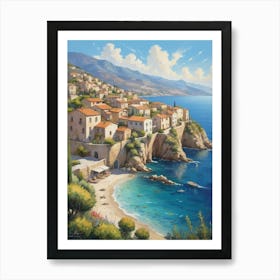 Village By The Sea 3 Art Print