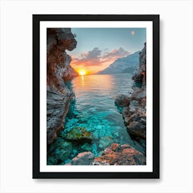 Sunset In Croatia 11 Art Print