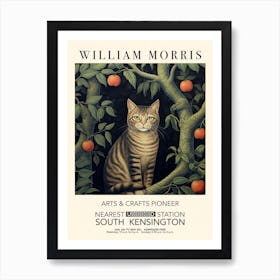 William Morris Print Exhibition Poster Cat Tree Art Print