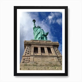 Statue of Liberty from Below Art Print