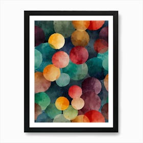 Watercolor Circles Art Print