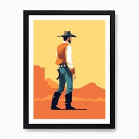 Refined Cowboy Vibe Art Print