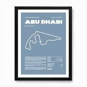 F1 Race Track Abu Dhabi Formula 1 Racing Track F1 Merch Formula One F1 Poster Formula 1 Poster F1 Art Print