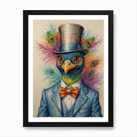 Peacock 35 Art Print