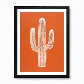 Cactus Line Drawing Trichocereus Cactus Art Print