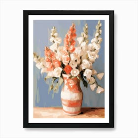 Foxglove Flower Still Life Painting 2 Dreamy Art Print