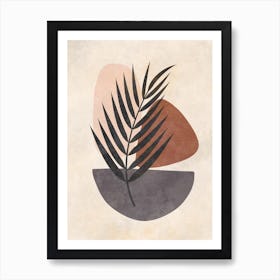 Palm Leaf Canvas Print Art Print