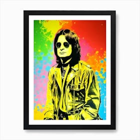 Ozzy Osbourne Colourful Pop Art Art Print