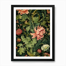 Floral Wallpaper 163 Art Print