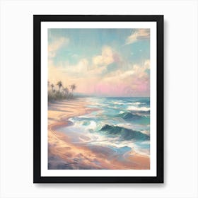 Sunset On The Beach Art Print