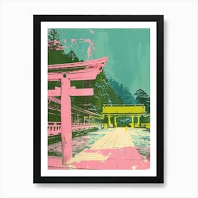 Nikko National Park Duotone Silkscreen 3 Art Print