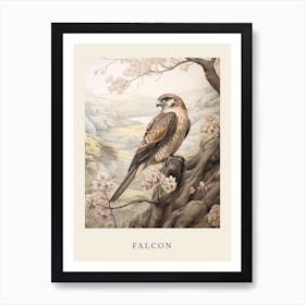 Beatrix Potter Inspired  Animal Watercolour Falcon 3 Art Print