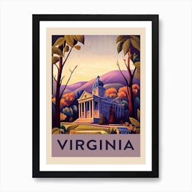 Virginia Vintage Travel Poster Art Print