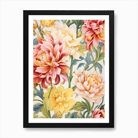 Chrysanthemums 2 Art Print