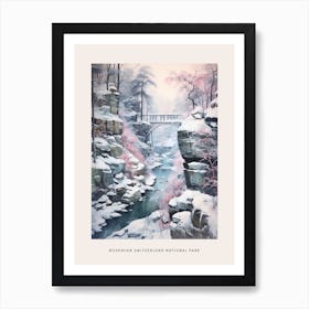 Dreamy Winter National Park Poster  Bohemian Switzerland National Park 2 Art Print