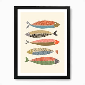 Boho Fish Collection Art Print