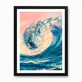 Ocean Wave Canvas Print Art Print