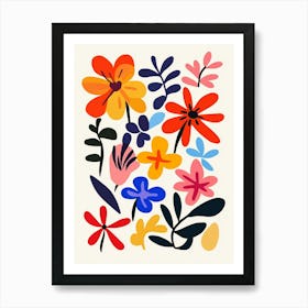 Abstract Flower Painting 3 Art Print