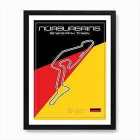 Racetrack Nürburgring Art Print