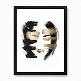 Gold And Black Canvas Print 8 Poster