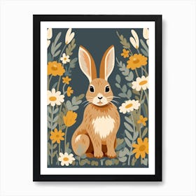 Baby Animal Illustration  Hare 4 Art Print