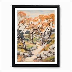 Autumn Fall Forest Pattern Painting 8 Art Print