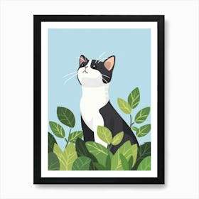 Cat In The Grass 8 Art Print