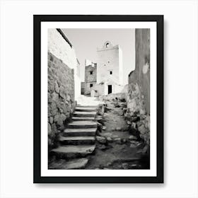 Polignano A Mare, Italy, Black And White Photography 4 Art Print