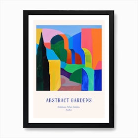 Colourful Gardens Schnbrunn Palace Gardens Austria 1 Blue Poster Art Print