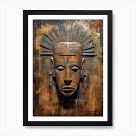 African Mask Art and Tribal Delights Art Print