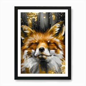 Fox Painting 1 Art Print