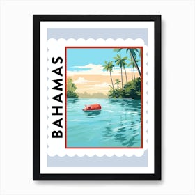Bahamas Travel Stamp Poster Art Print