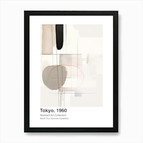 World Tour Exhibition, Abstract Art, Tokyo, 1960 10 Art Print