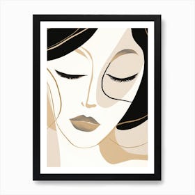 Woman'S Face 18 Art Print