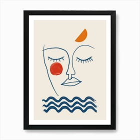Face Of The Sea 1 Art Print