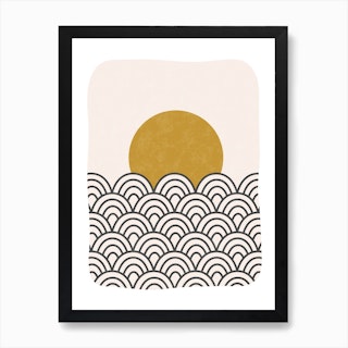 Sun Waves Art Print