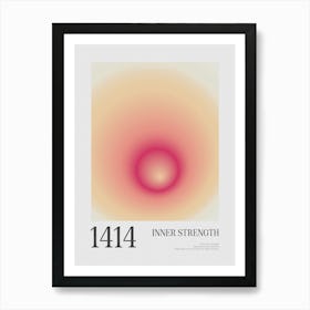 Angel Number 1414 Inner Strength Art Print