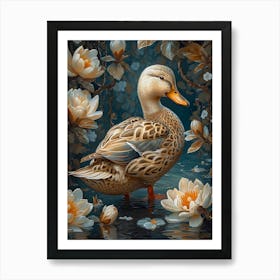 beautiful Asian duck Art Print