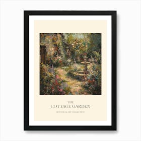 Flower Symphony Cottage Garden Poster 3 Art Print
