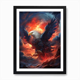 Eagle In Flight Art Print