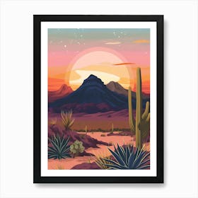 Desert Landscape Art Print