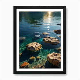 Rocks In The Water 1 Art Print