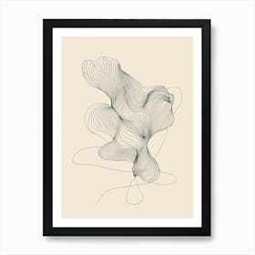 Abstract Line Drawing 2 Art Print