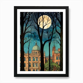 William Morris Full Moon In The Trees Poster