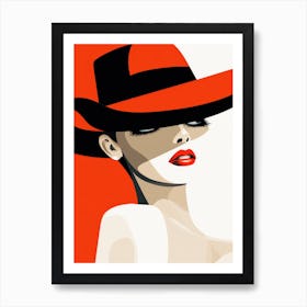 Red Hat Art Print