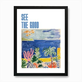 See The Good Poster Seascape Dream Matisse Style 4 Art Print