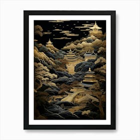 Japanese Landscape Painting 5 Art Print