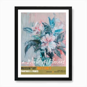 A World Of Flowers, Van Gogh Exhibition Hibiscus 1 Art Print