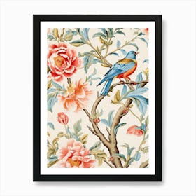 Chinese Floral Wallpaper 1 Art Print